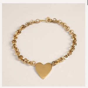 Gold Heart Pendant Necklace
